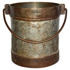 Antique Industrial Metal Bucket Table Base 8