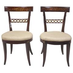 18th Century, Italian, Painted Side Chairs 10