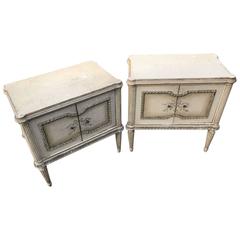 Pair of French Antique Bedside Tables