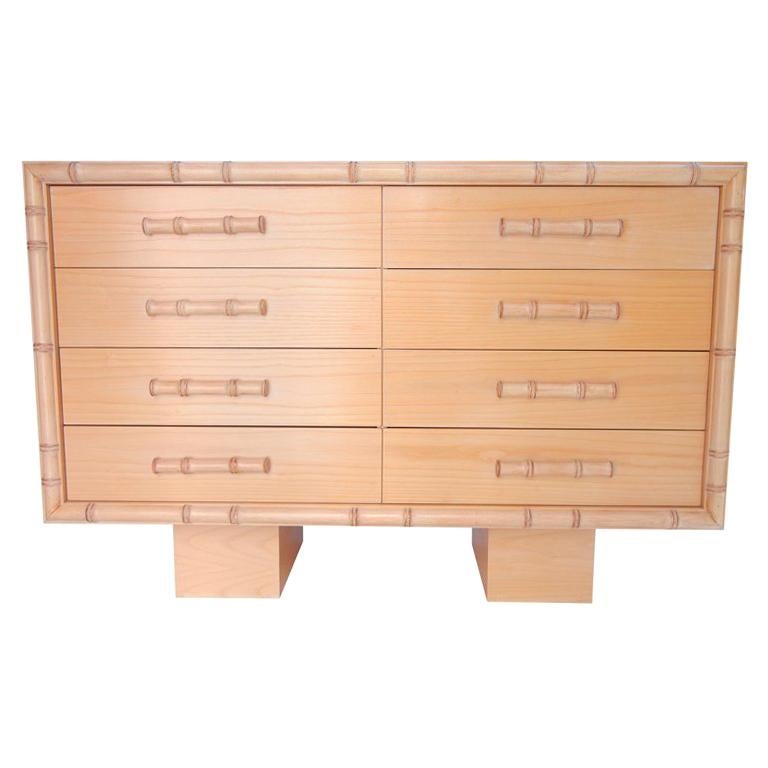 William "Billy" Haines Faux Bamboo Chest For Sale
