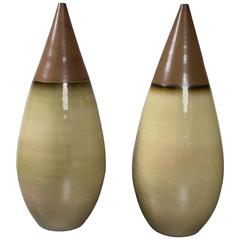 Pair of Large Italian Ceramic Vases