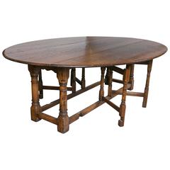 English Oak Gateleg Dining Table