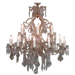 19th Century Italian Piedmont Orientalism Crystal and Gilt Tole Chandelier 8