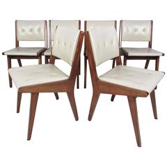 Set of Mid-Century Modern Jens Risom Dining Chairs