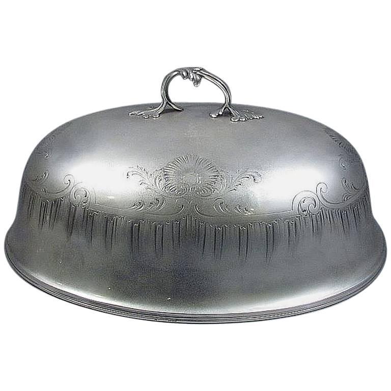 Odiot Sterling Silver Meat Dome For Sale at 1stDibs