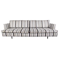 Vintage Mid-Century Striped Sofa