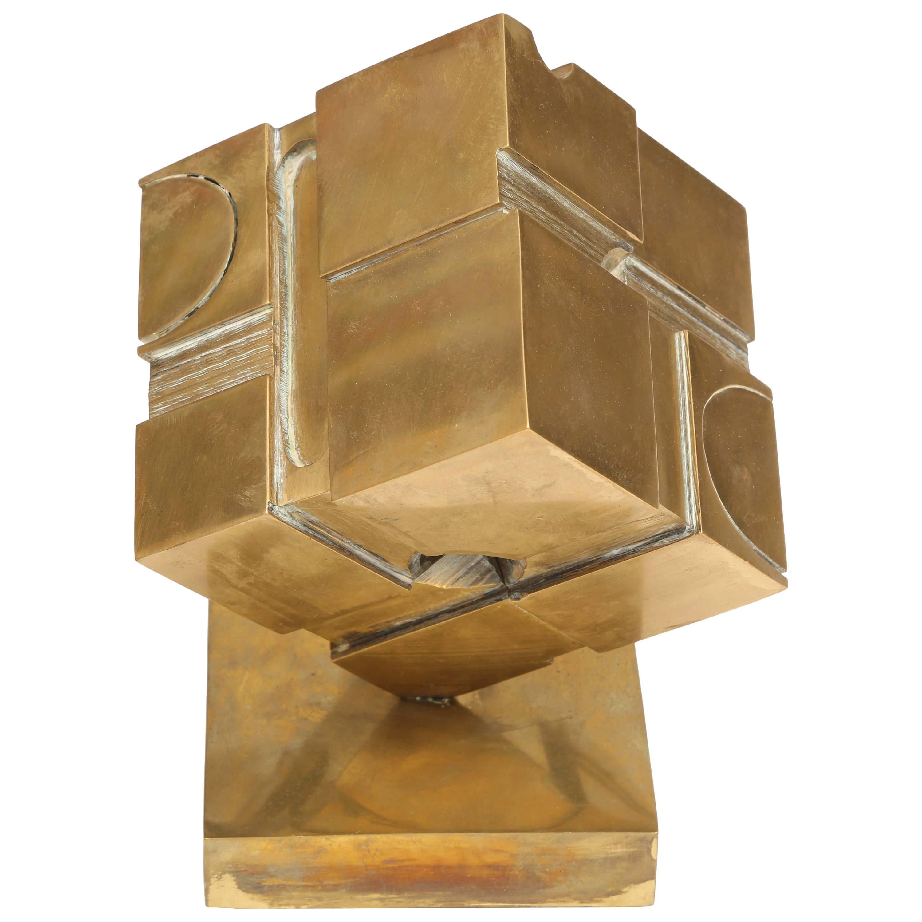Rare Bernard "Tony" Rosenthal Cube Sculpture