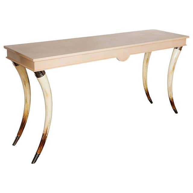 Stunning Burr Walnut Theodore Alexander Console Table with Single ...