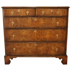 William and Mary Oyster-Veneered Chest of Drawers