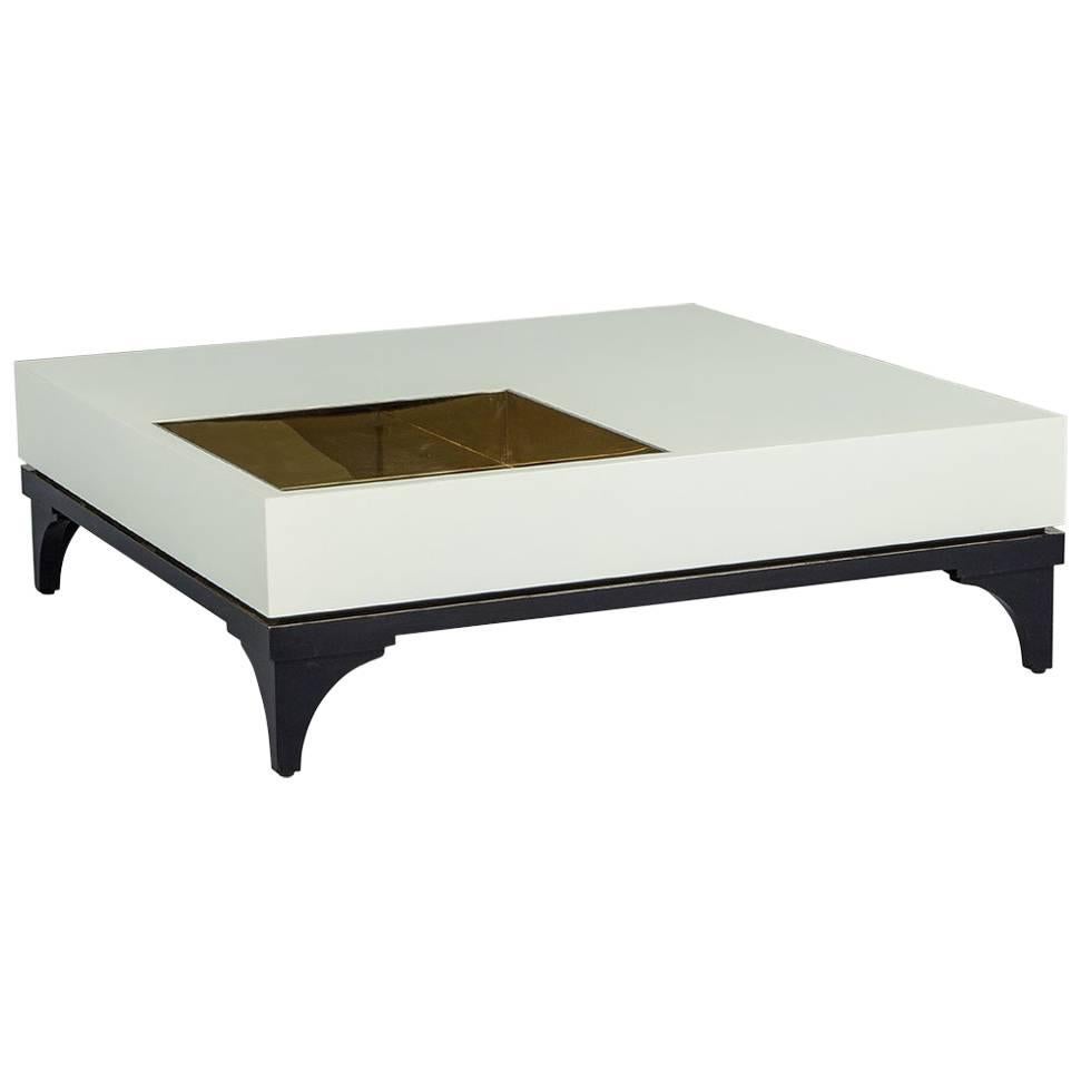 Downing Modern OffWhite Coffee Table For Sale at 1stDibs