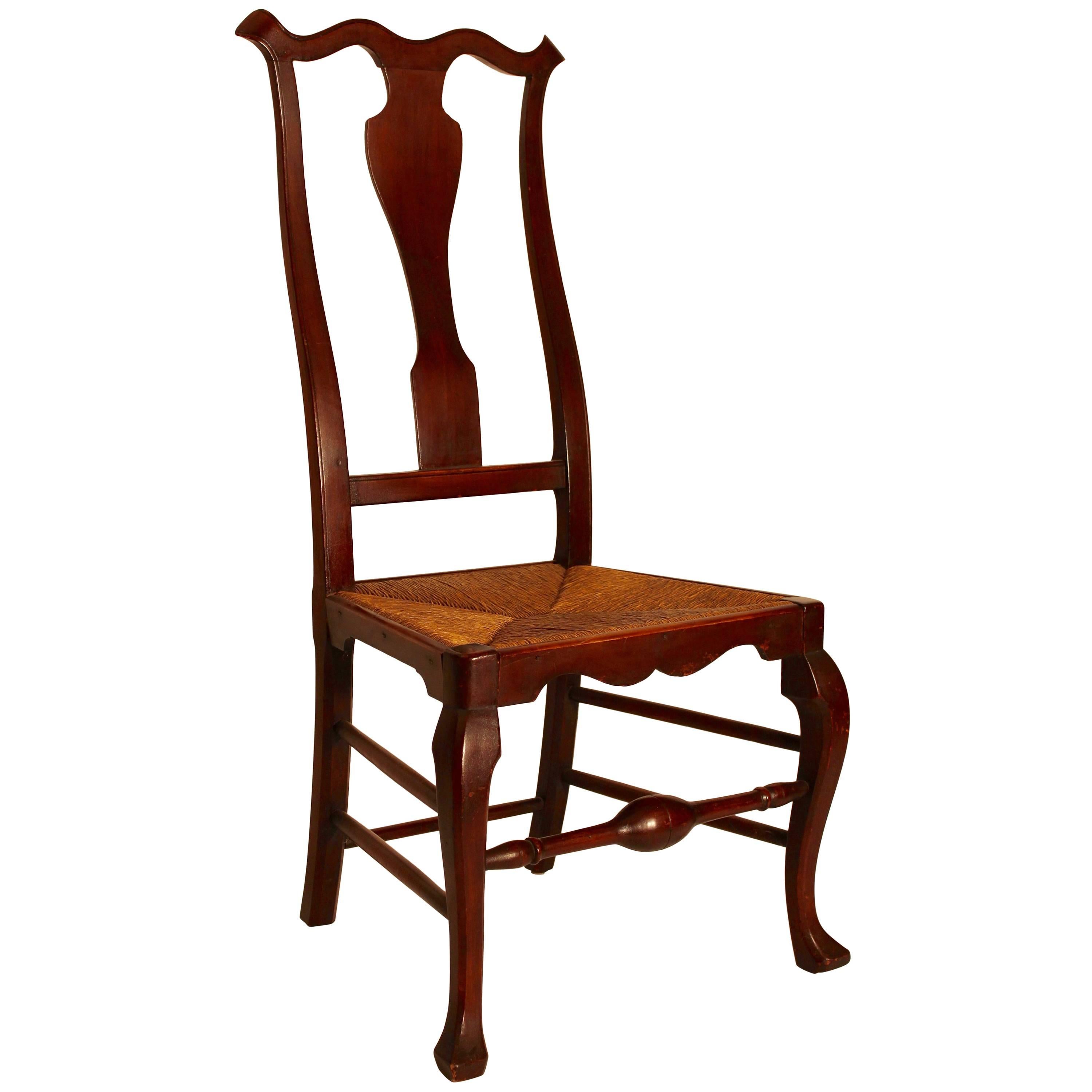Maple Queen Anne Side Chair For Sale