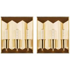 Pair of Brass Sconces by Fog & Mørup 8