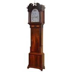 Antique Fine Georgian Longcase Clock by Monks, Prescott
