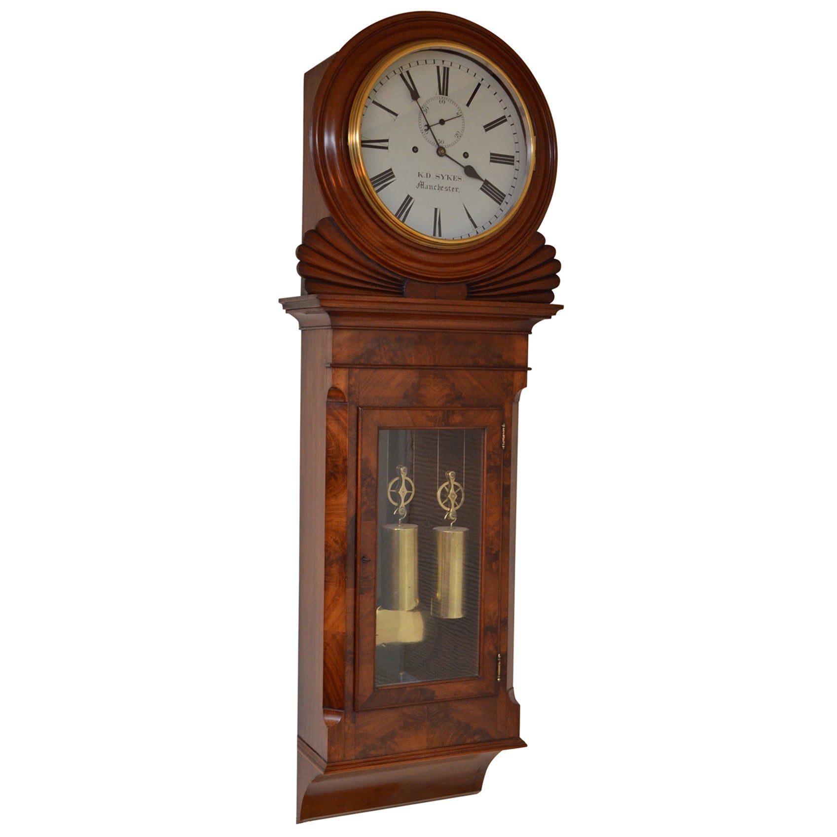 Whitehurst of Derby Wall Clock For Sale at 1stDibs