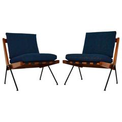 Pair of Retro Chevron Chairs by Robin Day for Hille Vintage, 1950s