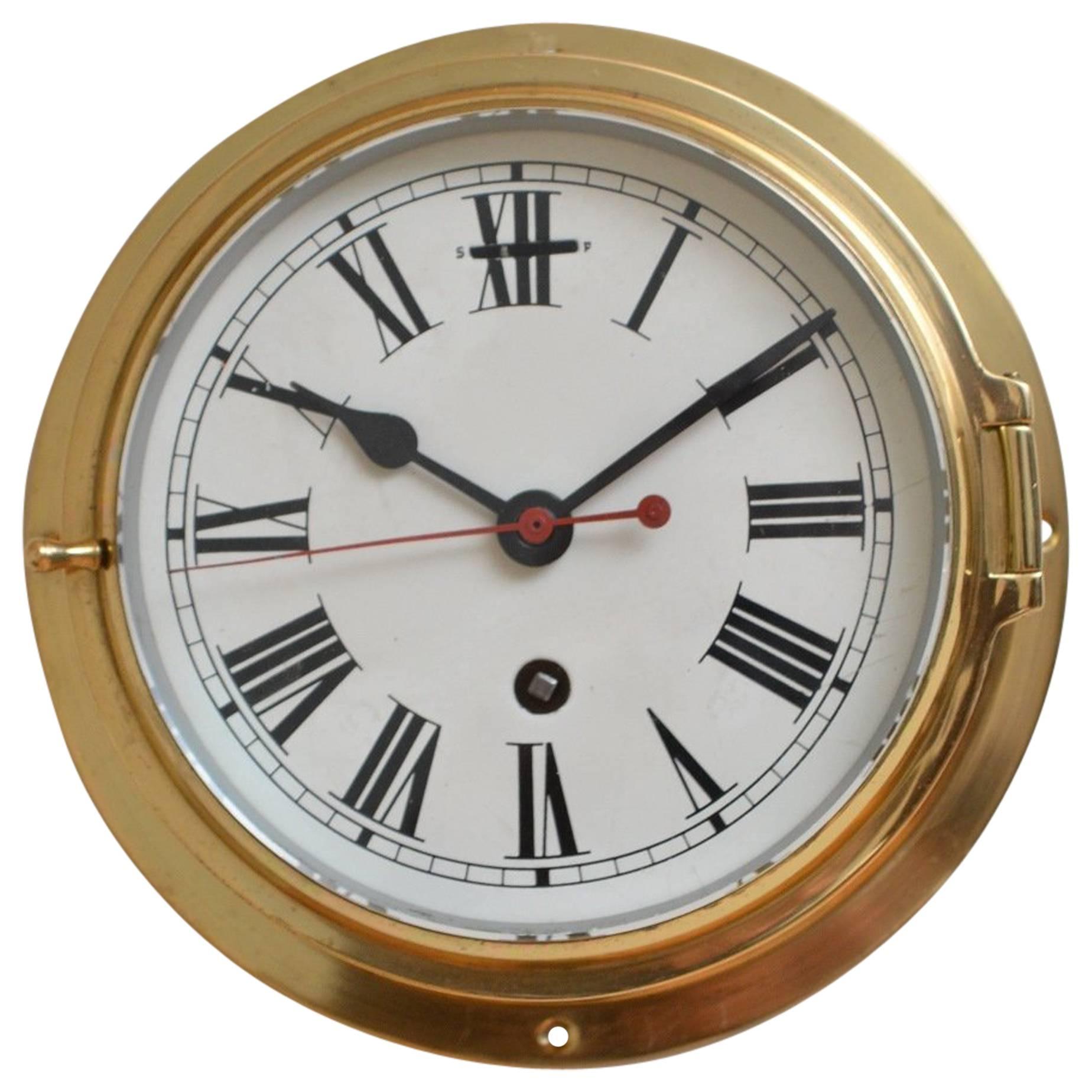 Rare Brass Ships Clock