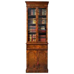 Antique Exceptional Slim William IV Bookcase in Mahogany