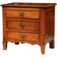 Early 19th Century French Louis XV Cherry and Oak Miniature Commode with Drawers
