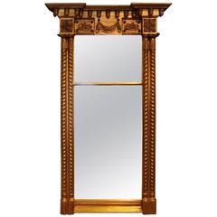 Carvers Guild Twisted Columns with Acorns Antique Gold Mirror 12