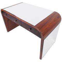 Italian Modern Mirrored Rosewood Writing Desk 12
