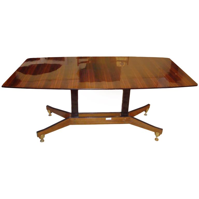 Macassar MidCentury Modern Dining or Centre Table For Sale at 1stdibs