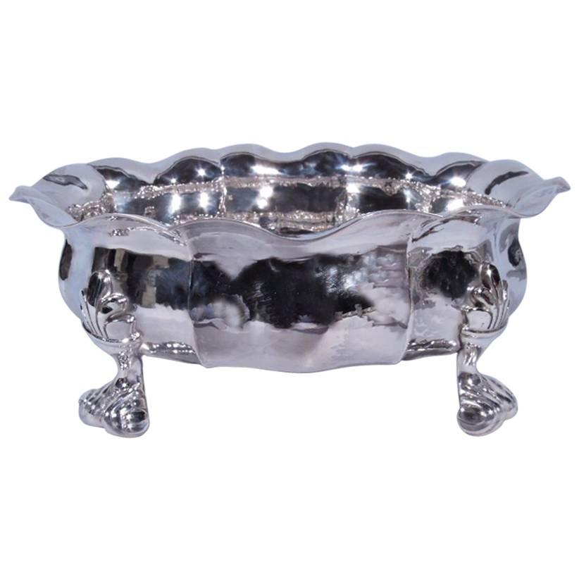 Buccellati Hand-Hammered Sterling Silver Classical Footed Bowl