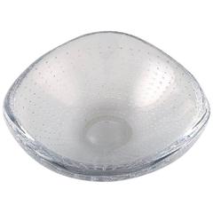 Signed Kosta Boda, Vicke Lindstrand Art Glass Bowl 5