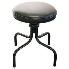 Vintage Counter Stool in Gloss Black, circa 1960