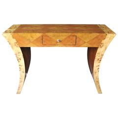 Art Deco Style Oggee Console Table Lozenge Inlay Interiors