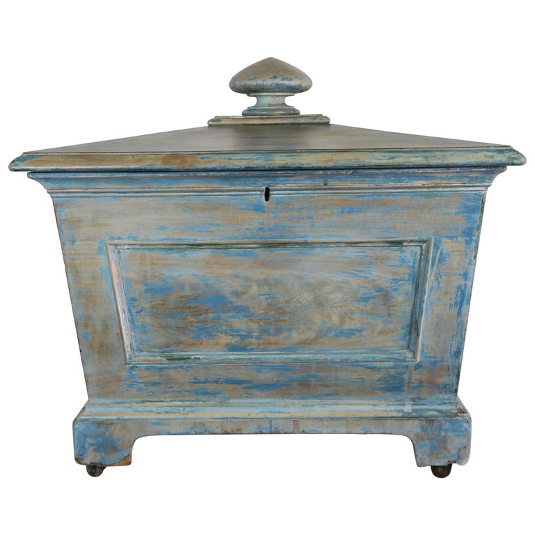 19th Century English Painted Wine Cooler For Sale