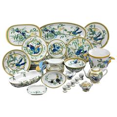 Vintage Hermes "Toucan" Porcelain Dinnerware Service