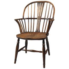Antique East Anglian Bow Back Windsor Armchair
