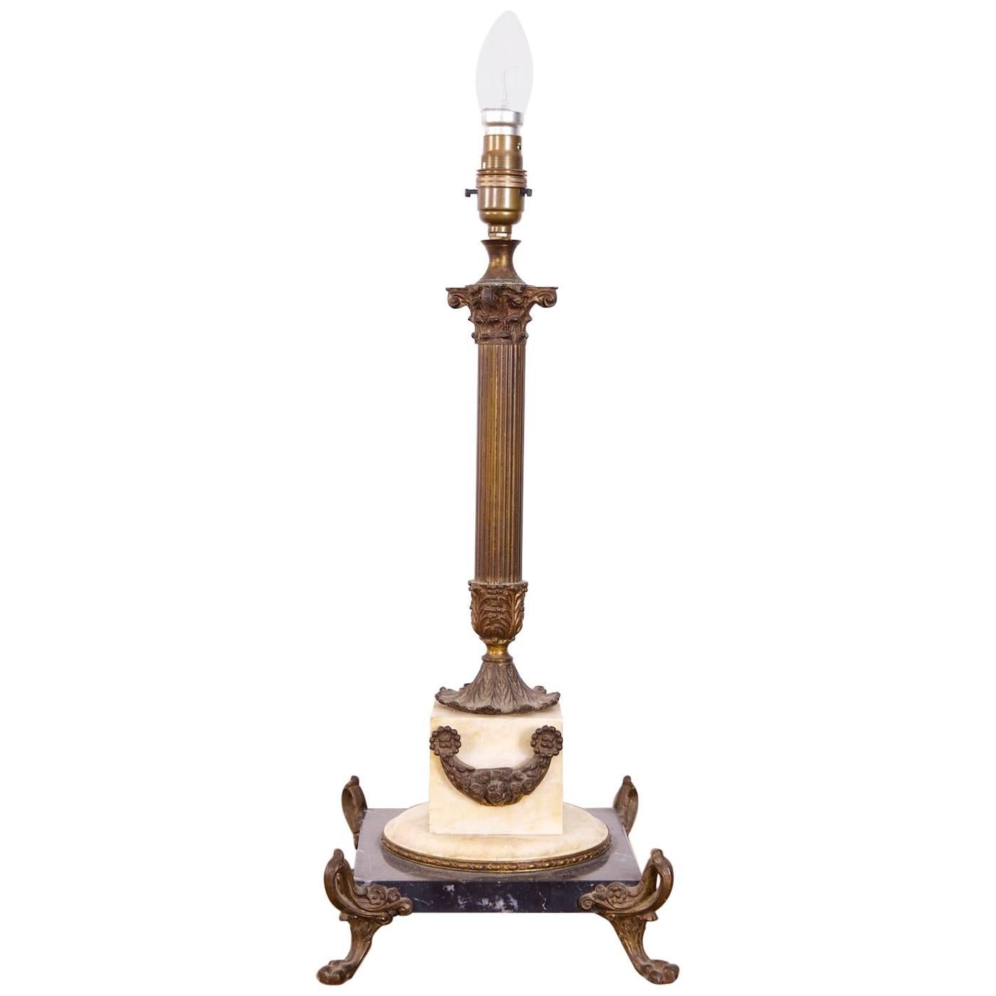 Empire Table Lamp For Sale