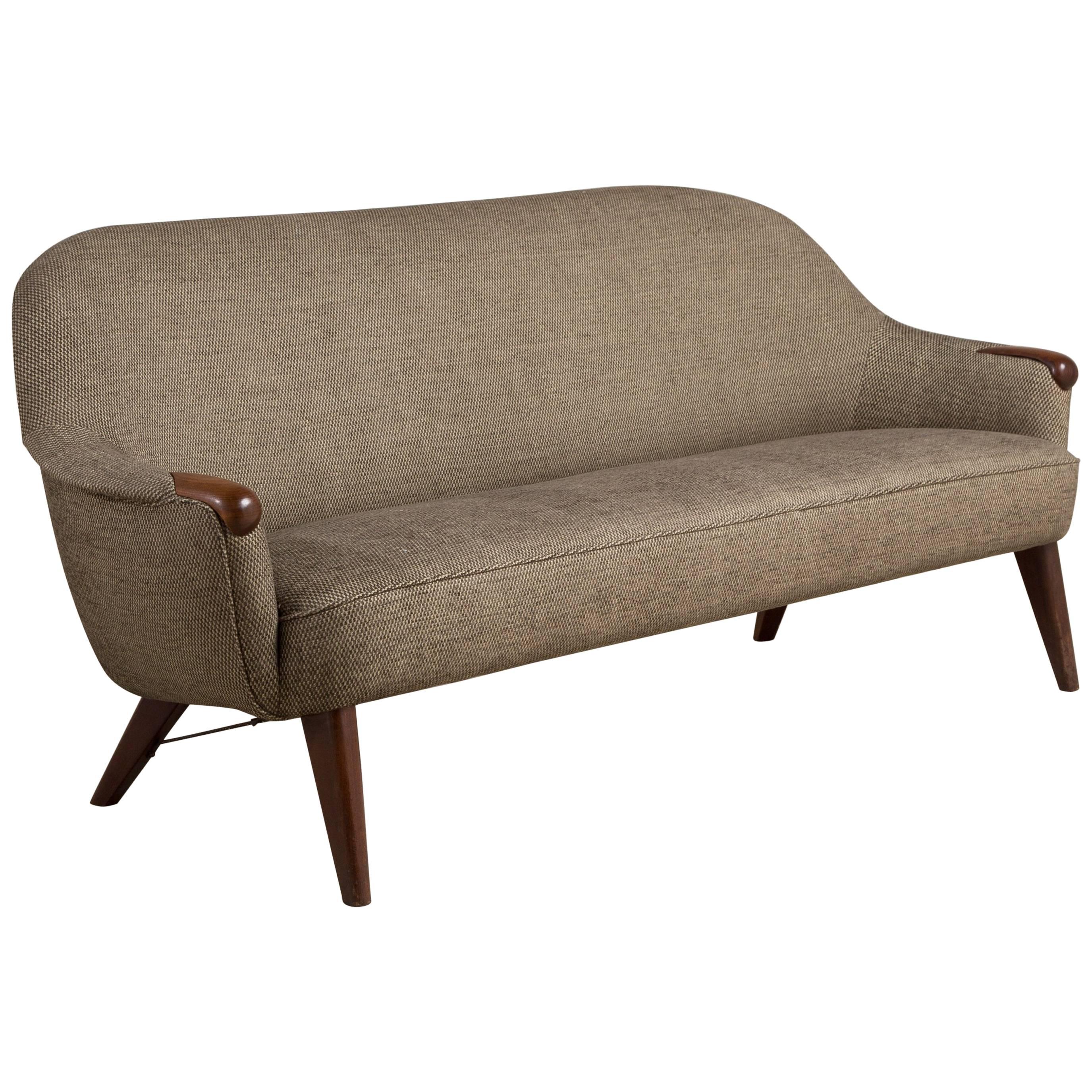 Chic Danish Upholstered Sofa by Kurt Ostervig, 1960s For Sale