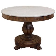 Fine 19th Century French Louis Philippe Marble-Top Gueridon