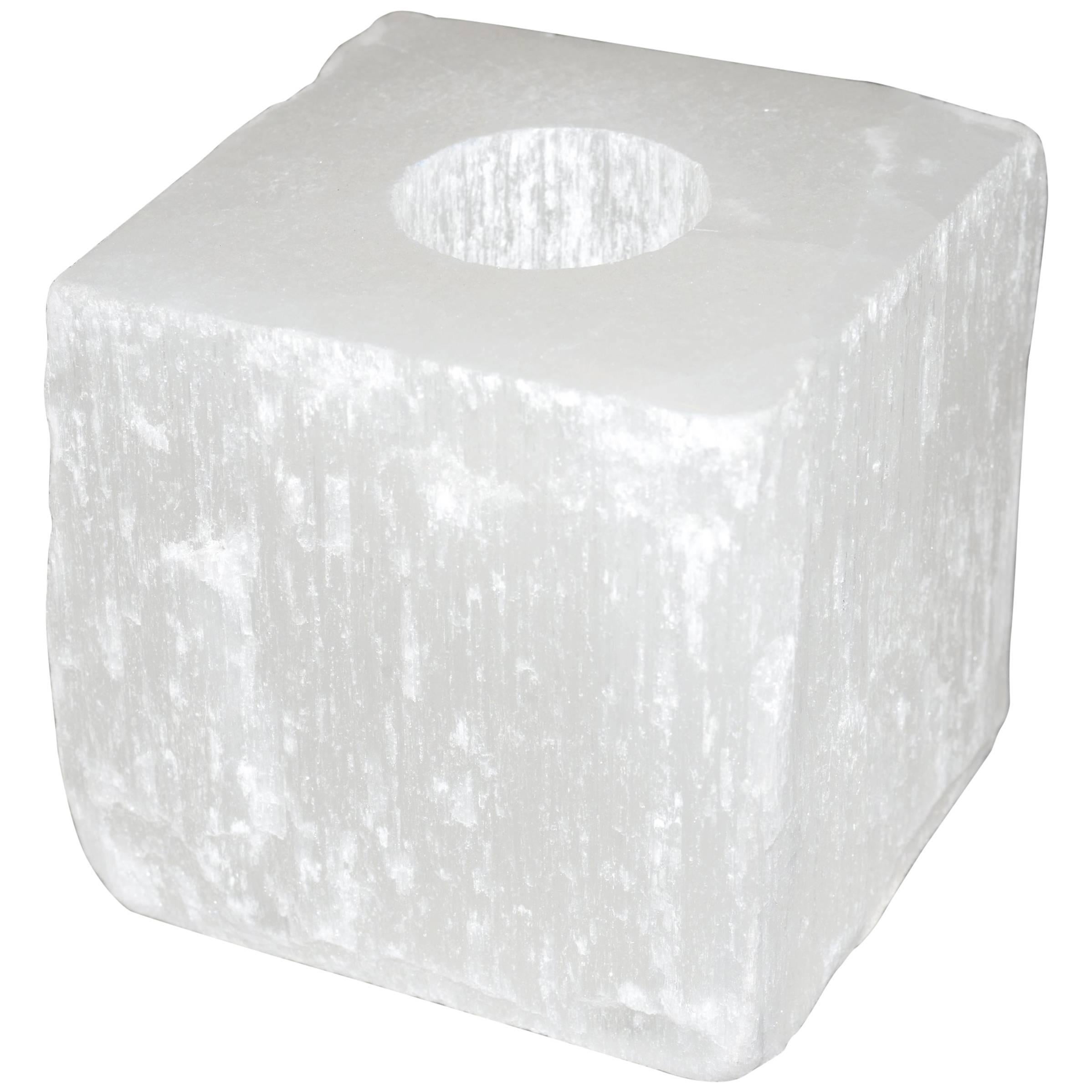 Crystal Rock Cube Candleholder