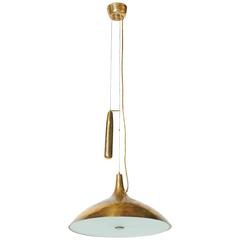 Large Counter Weight Chandelier by Paavo Tynell 5