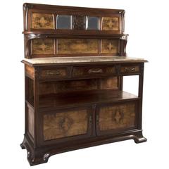 French Mahogany and Walnut Sideboard by Louis Majorelle