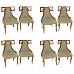 Set of Eight Thomas Peasant Greek Dining Chairs by Baker Furniture