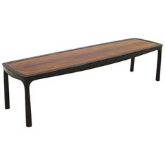 Sculptured Edge Rectangular Coffee Table by Edward Wormley for Dunbar