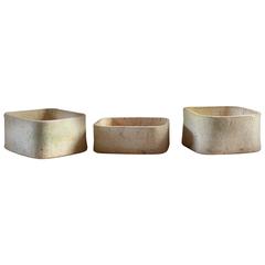 Low Square Cement Planter 3