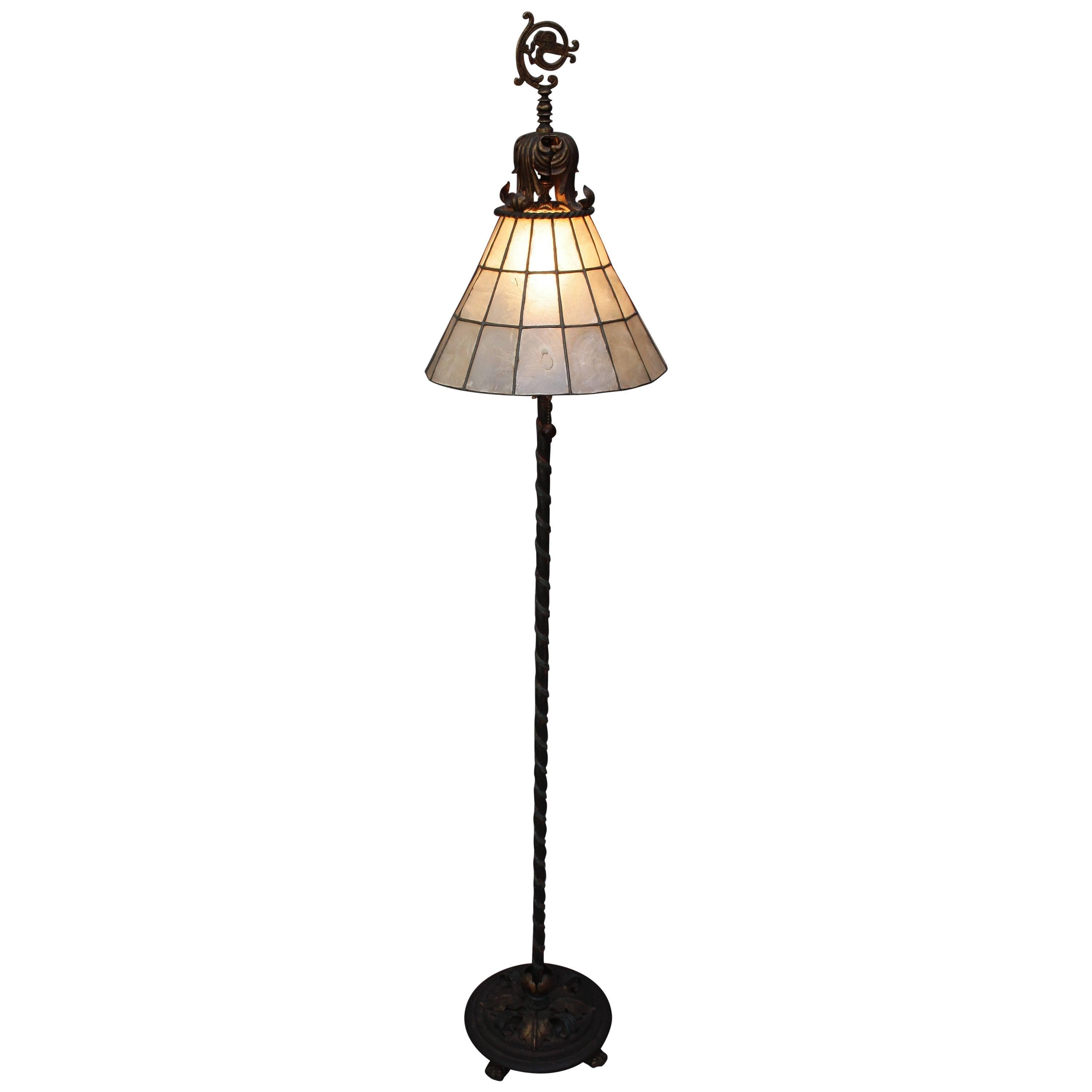 1920s Floor Lamp in the Style of Oscar Bach