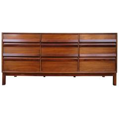 Handsome American of Martinsville Walnut Rosewood Credenza Mid-Century Modern 7