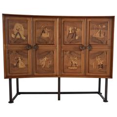 Illuminated Liquor Cabinet Eugenio Diez Design Buenos Aires, circa 1950 8