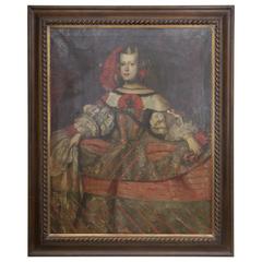 19th Century Painting of Spanish Infanta after Diego Velázquez