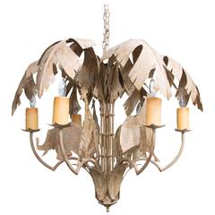 Metal Chandelier with a Tropical and Animal Theme