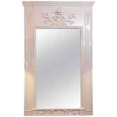 Antique French Trumeau Mirror