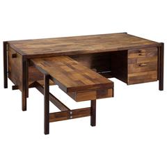 Jorge Zalszupin Executive Desk in Jacaranda Rosewood 2