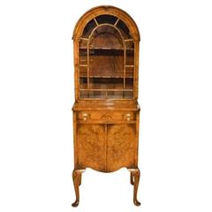 Beautiful Small Burr Walnut Georgian Revival Cabinet 10