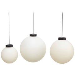Set of Three Pending Lamps by Miguel Mila for Tramo, circa 1970
